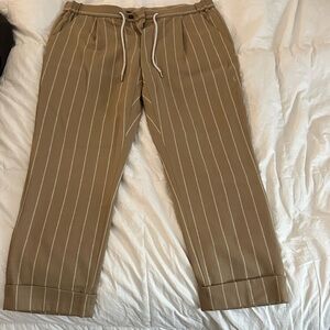 Suitsupply Beige Striped Chinos
